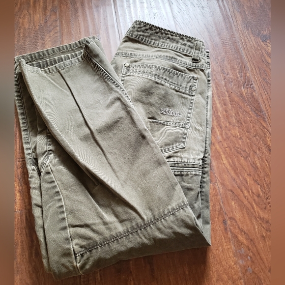 Kuhl Out Kast Jean Pants size 16S Brown Stretch Canvas Patina Dye Hiking - Picture 5 of 13